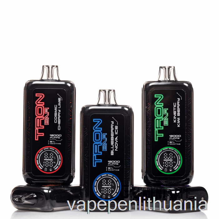 Tron Bar 12k Vienkartinis Neoninis Mėtų Ledo Vape Skystis